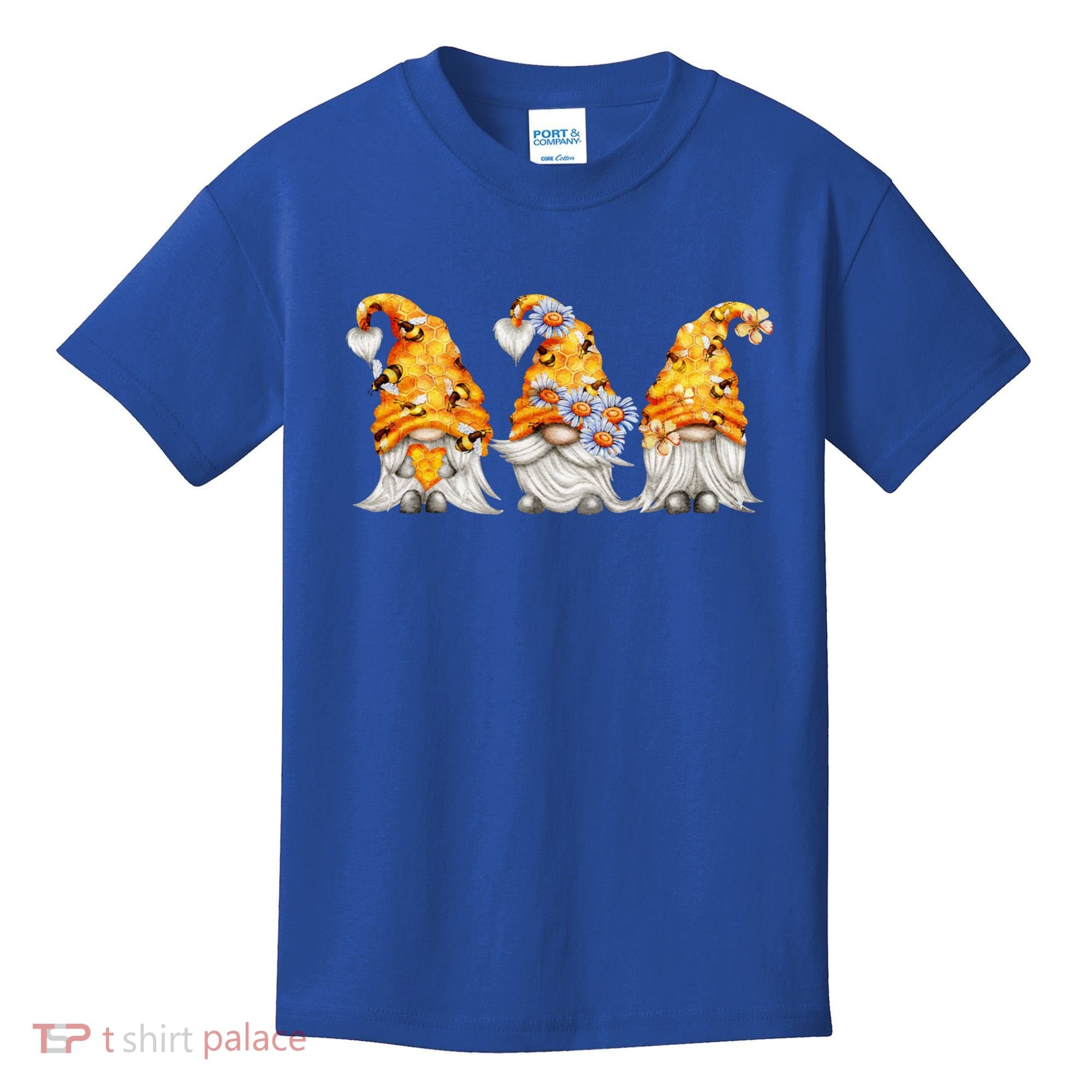 Honeybee And Daisy Bumblebee Bee Gnome Gift Kids T-Shirt