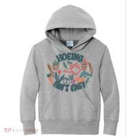 Hoeing AinT Easy Funny Gardening Plant Lover Gardener Kids Hoodie thumb 0