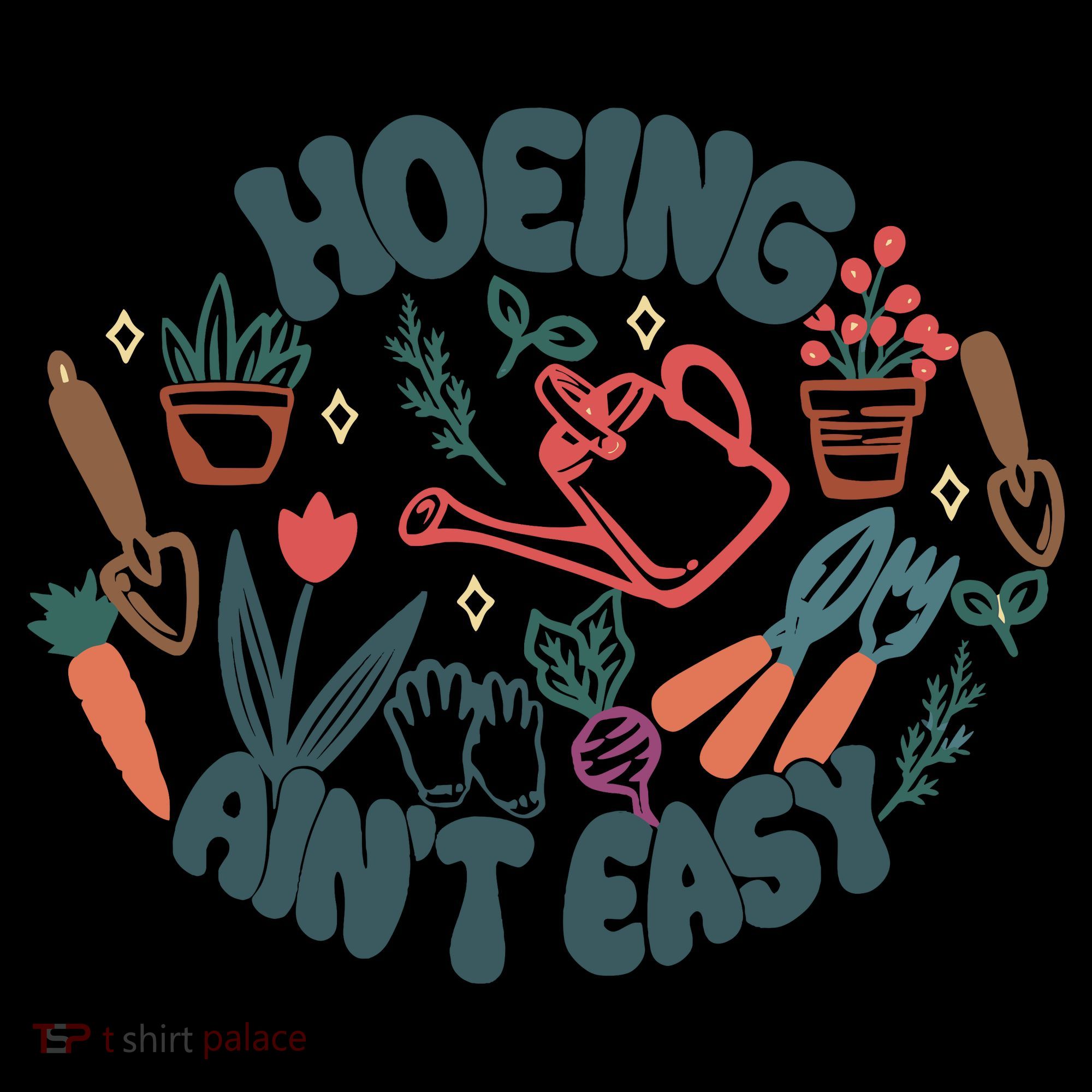 Hoeing AinT Easy Funny Gardening Plant Lover Gardener Coffee Mug