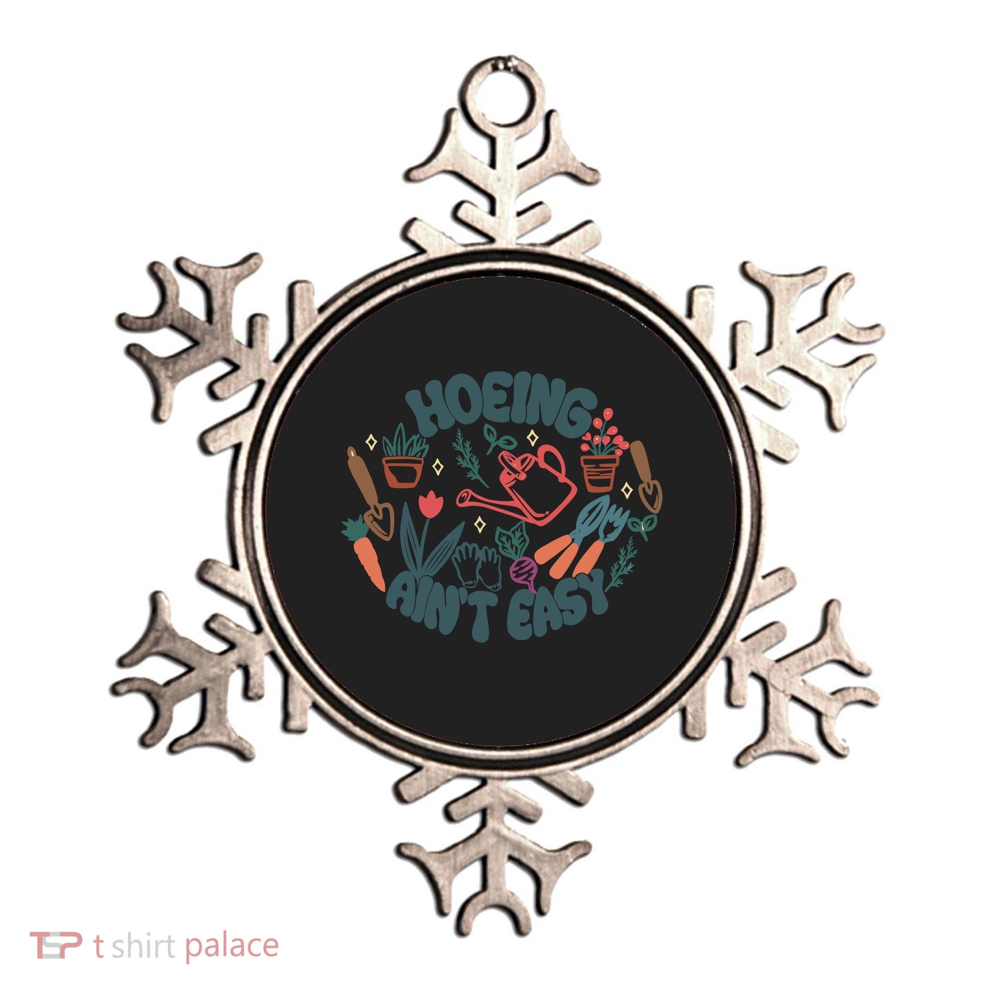 Hoeing AinT Easy Funny Gardening Plant Lover Gardener Ornament