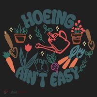 Hoeing AinT Easy Funny Gardening Plant Lover Gardener Hat thumb 2
