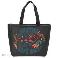 Hoeing AinT Easy Funny Gardening Plant Lover Gardener Tote Bag thumb 0