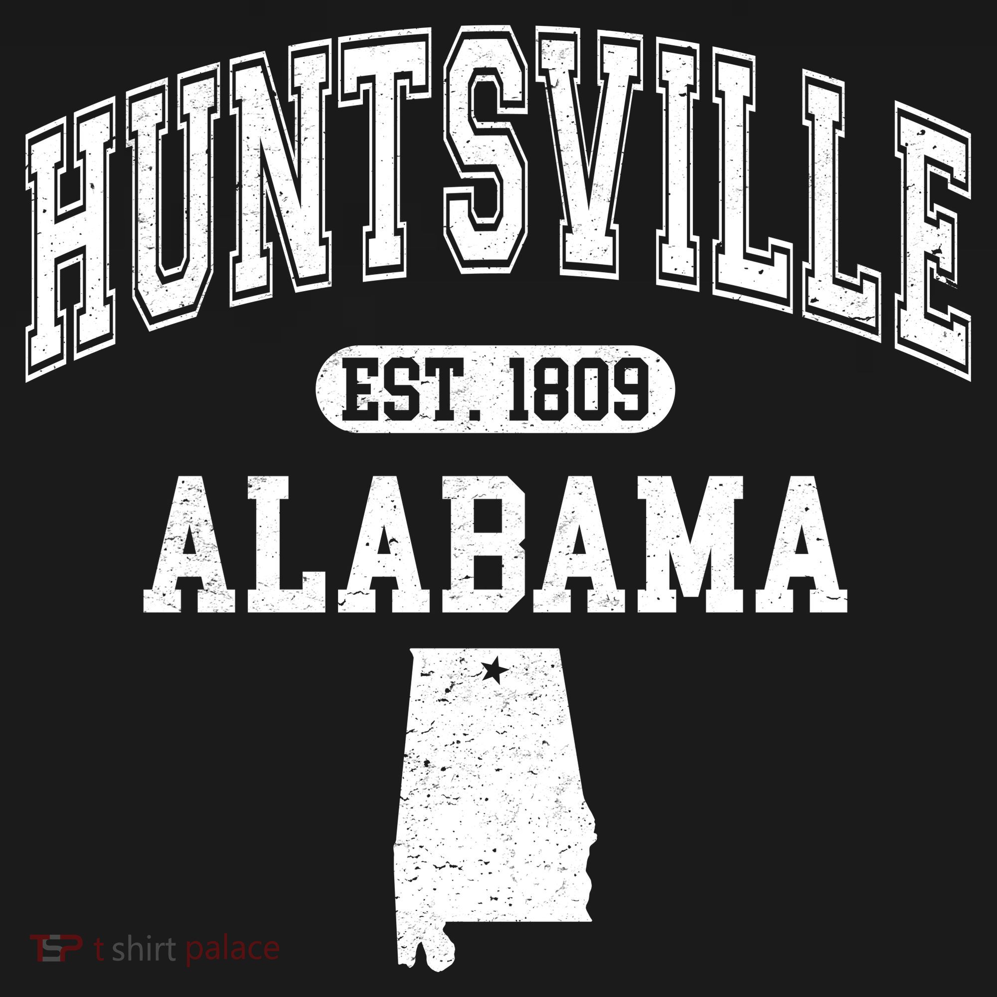Huntsville Alabama Est 1809 Varsity Mousepad