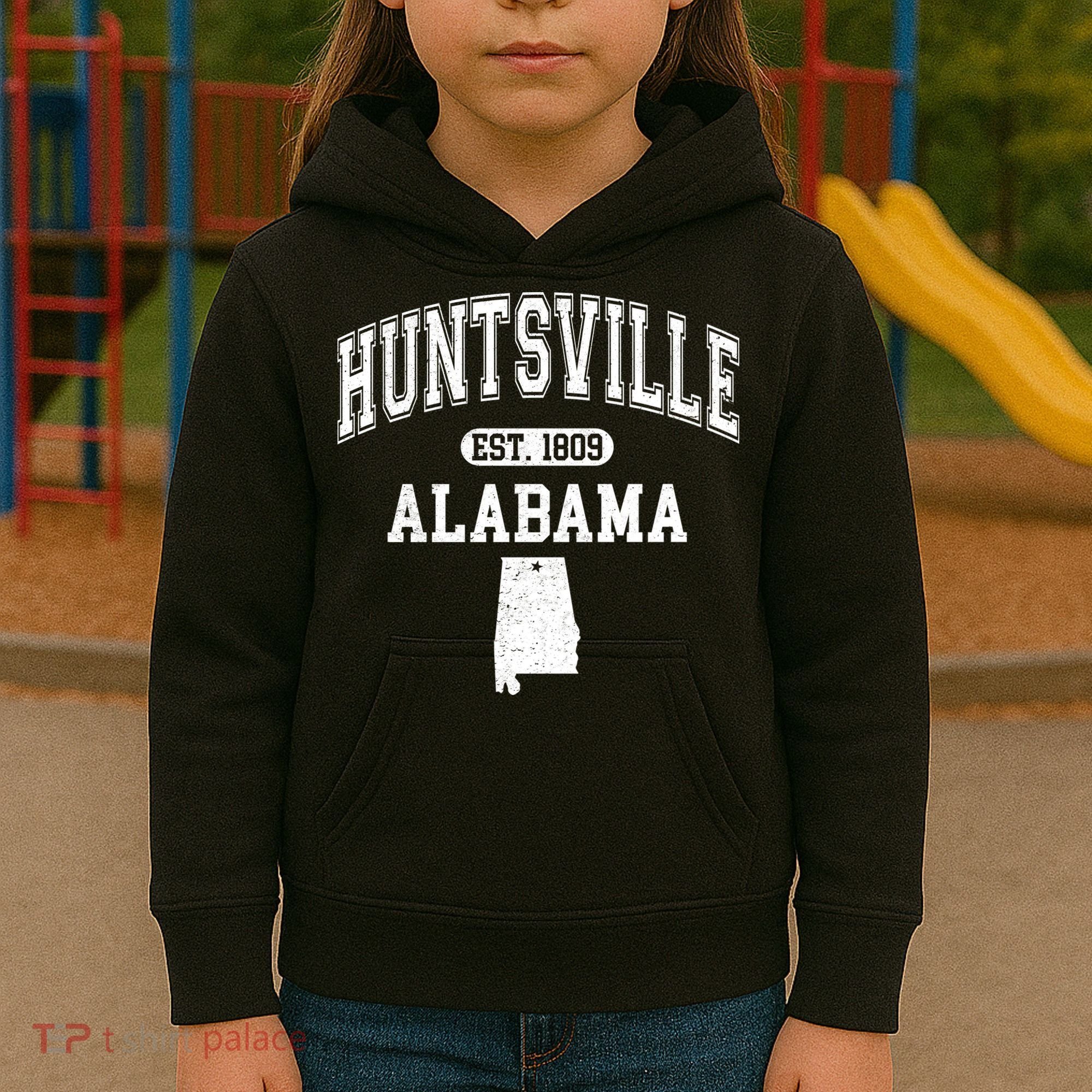Huntsville Alabama Est 1809 Varsity Kids Hoodie