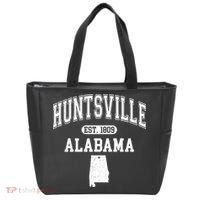 Huntsville Alabama Est 1809 Varsity Tote Bag thumb 0