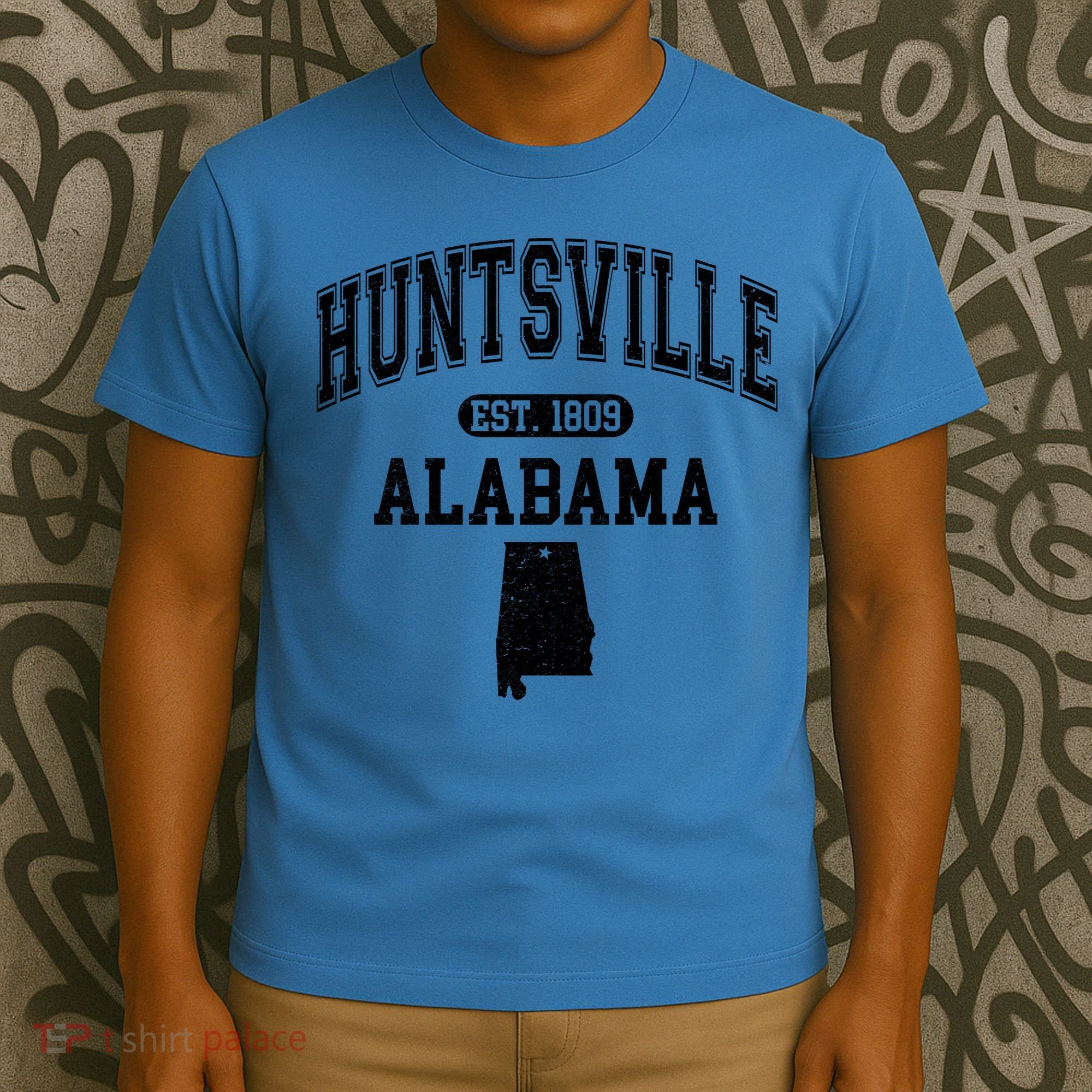 Huntsville Alabama Est 1809 Varsity T-Shirt