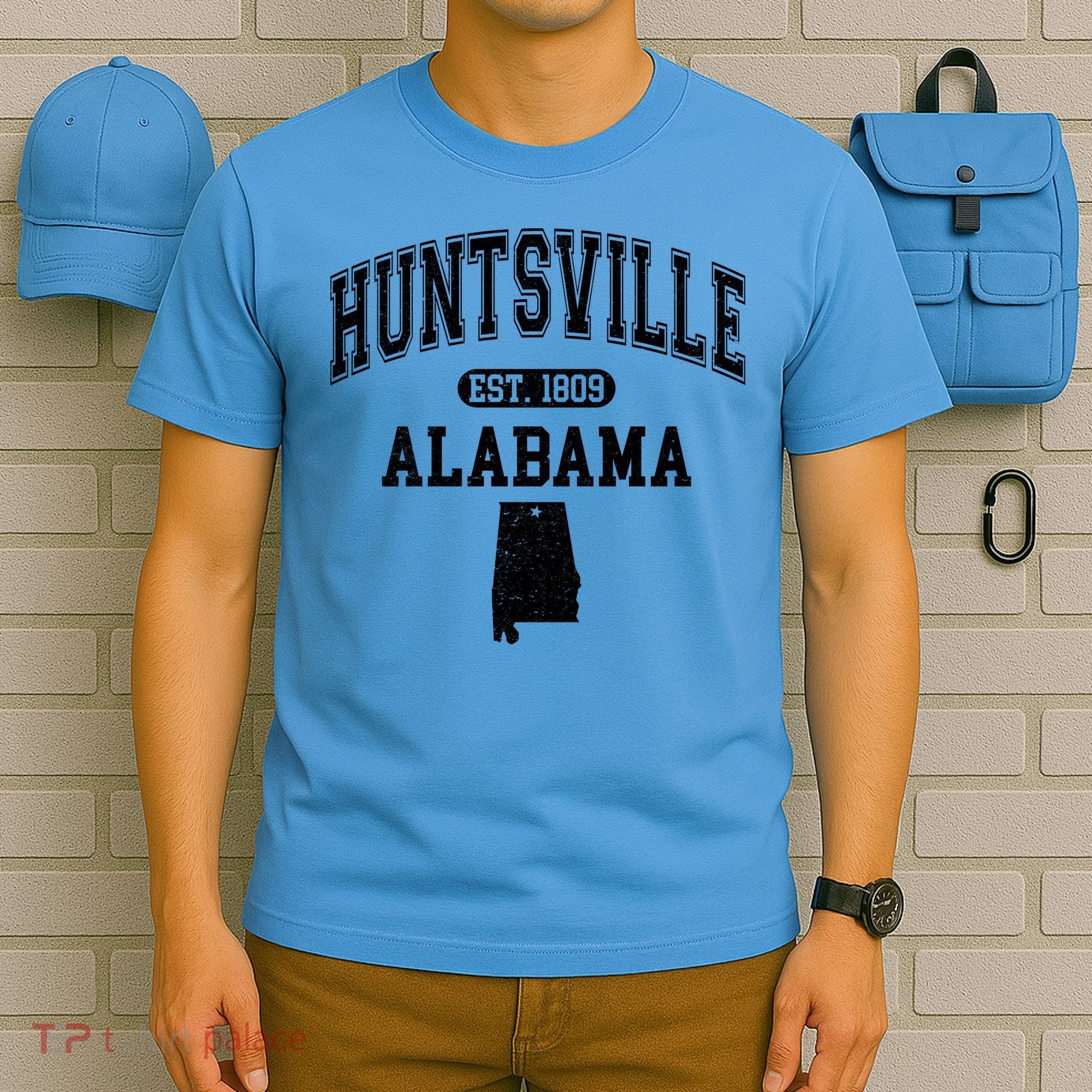 Huntsville Alabama Est 1809 Varsity T-Shirt
