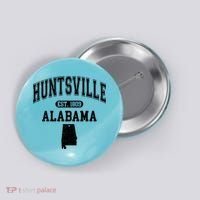 Huntsville Alabama Est 1809 Varsity Button thumb 0