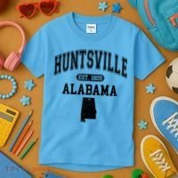 Huntsville Alabama Est 1809 Varsity Kids T-Shirt thumb 3