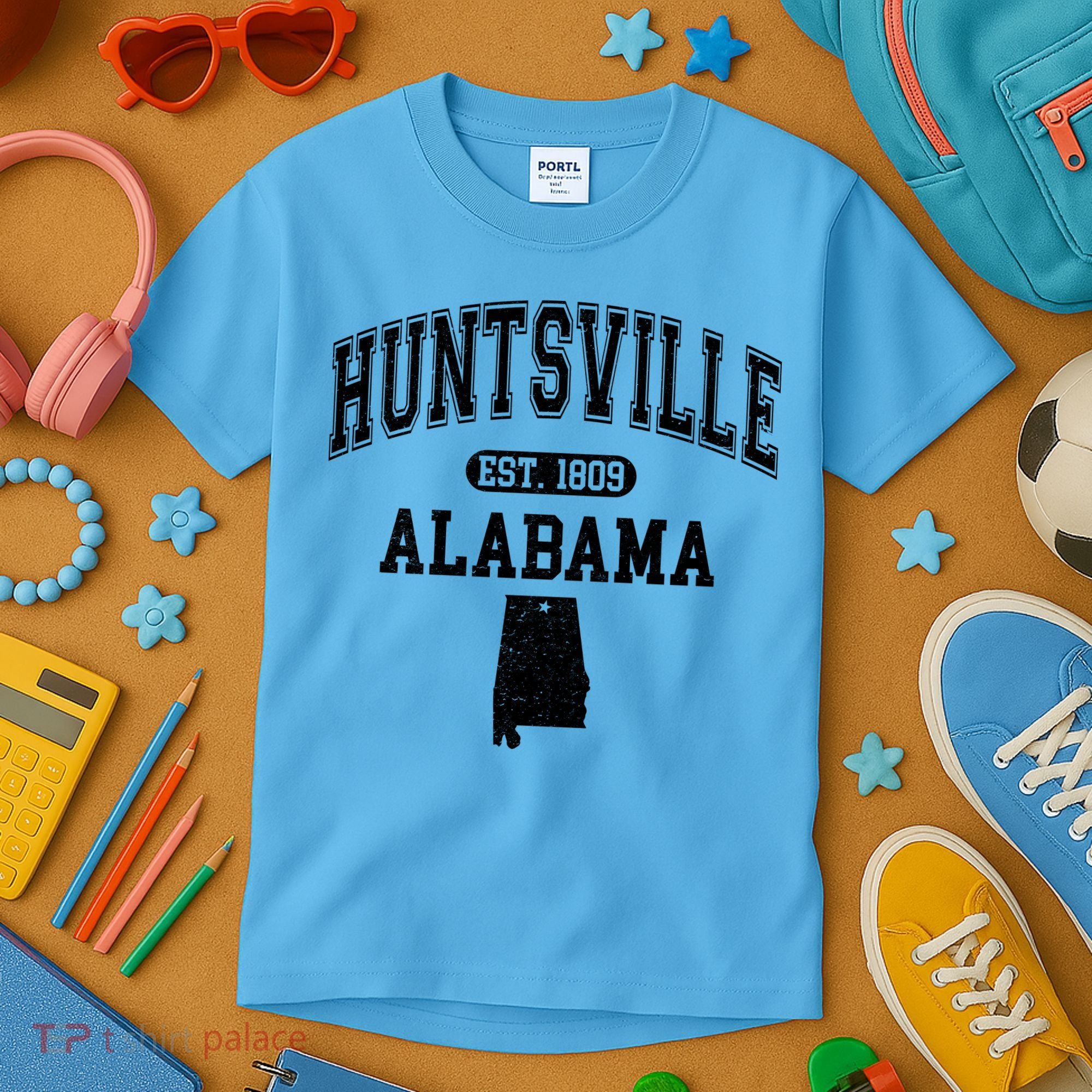 Huntsville Alabama Est 1809 Varsity Kids T-Shirt