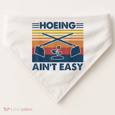 Hoeing Ain’t Easy Vintage USA-Made Doggie Bandana