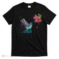 Hummingbird And Flower Bird Watcher Hummingbird Lover T-Shirt thumb 0