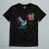 Hummingbird And Flower Bird Watcher Hummingbird Lover T-Shirt thumb 5