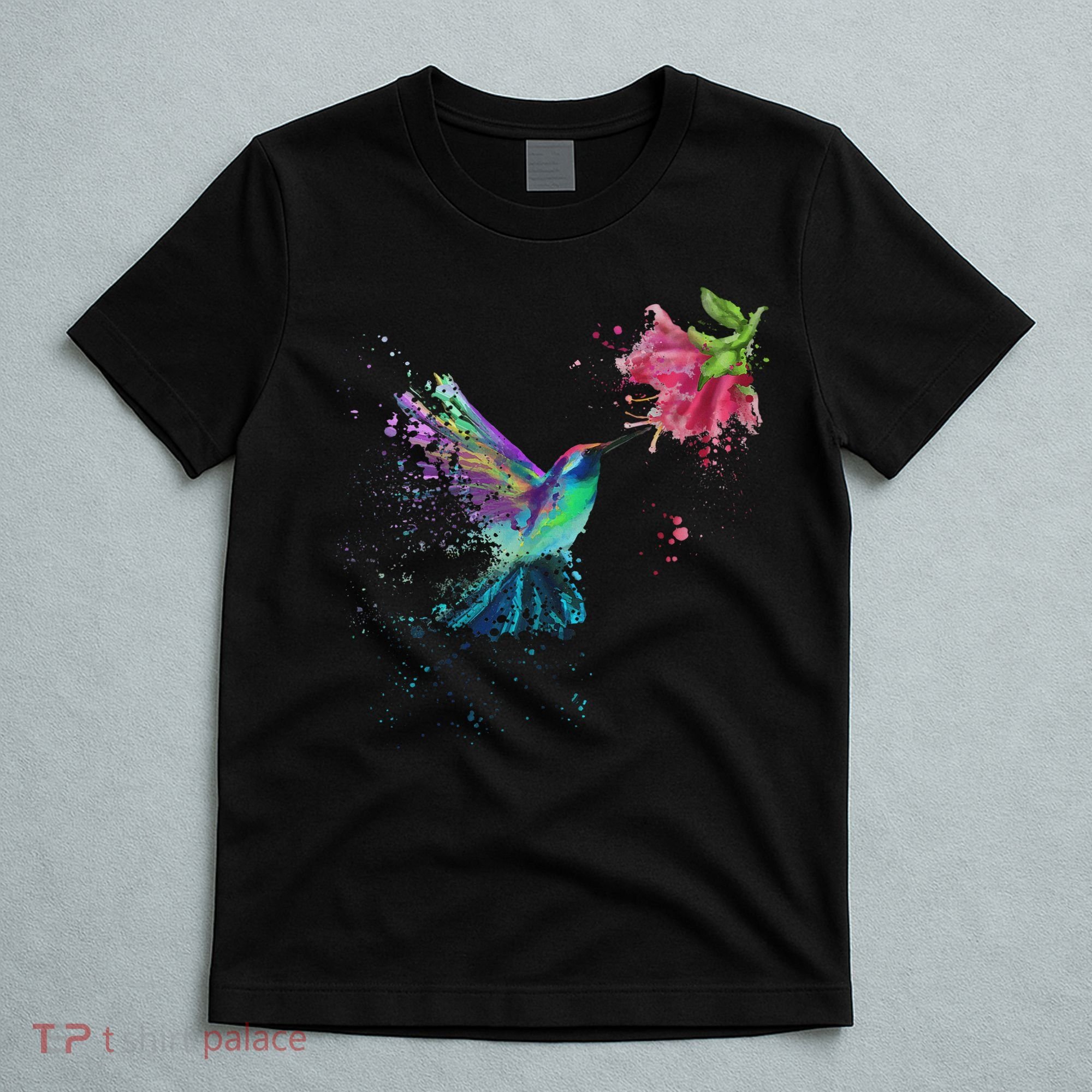Hummingbird And Flower Bird Watcher Hummingbird Lover T-Shirt