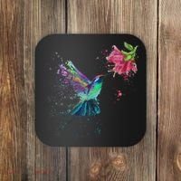 Hummingbird And Flower Bird Watcher Hummingbird Lover Coaster thumb 0