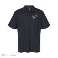 Hummingbird And Flower Bird Watcher Hummingbird Lover Polo thumb 0