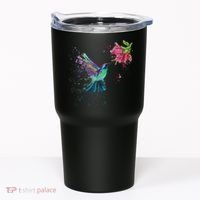 Hummingbird And Flower Bird Watcher Hummingbird Lover Tumbler thumb 0