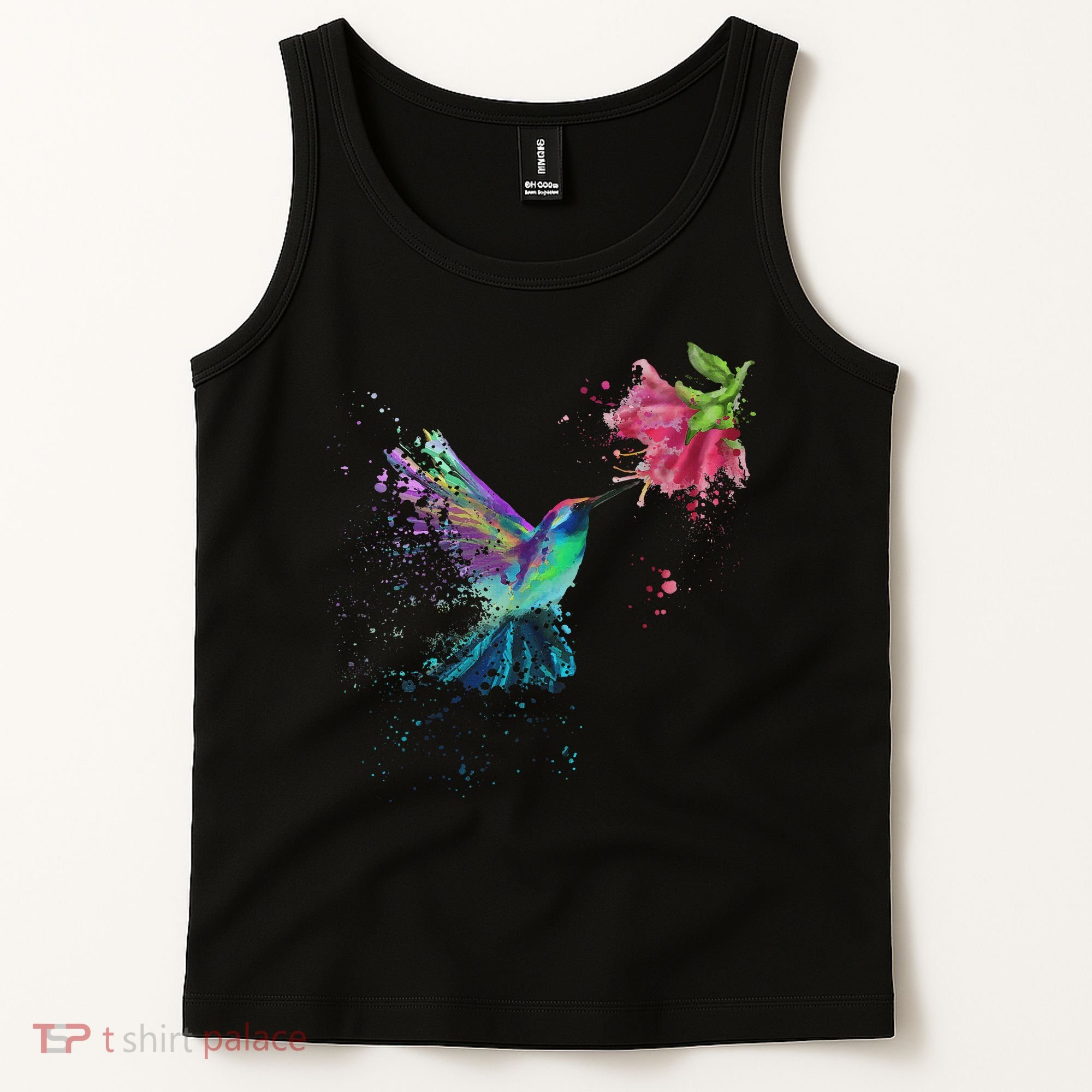 Hummingbird And Flower Bird Watcher Hummingbird Lover Tank Top