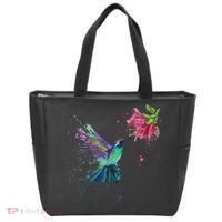 Hummingbird And Flower Bird Watcher Hummingbird Lover Tote Bag thumb 0