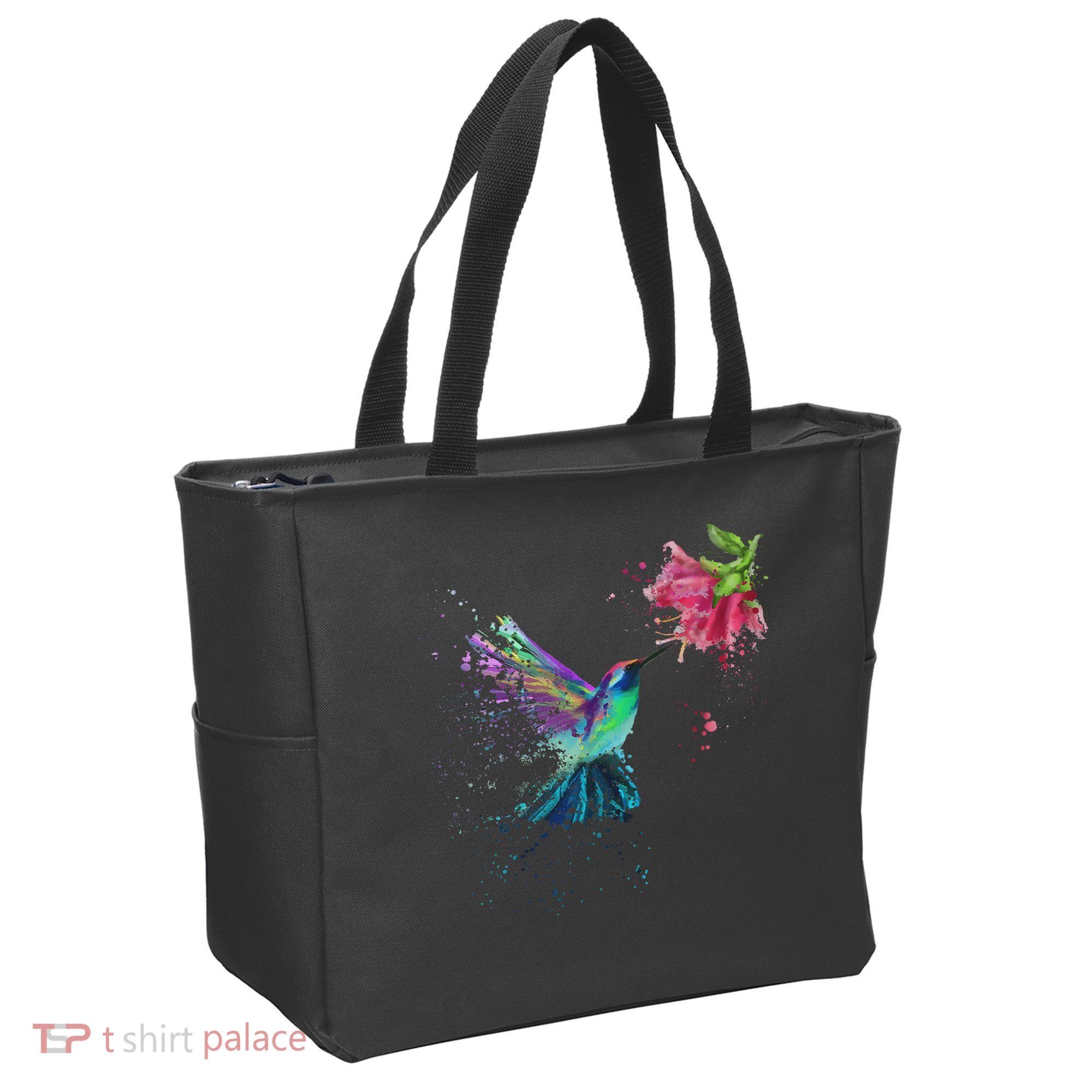 Hummingbird And Flower Bird Watcher Hummingbird Lover Tote Bag