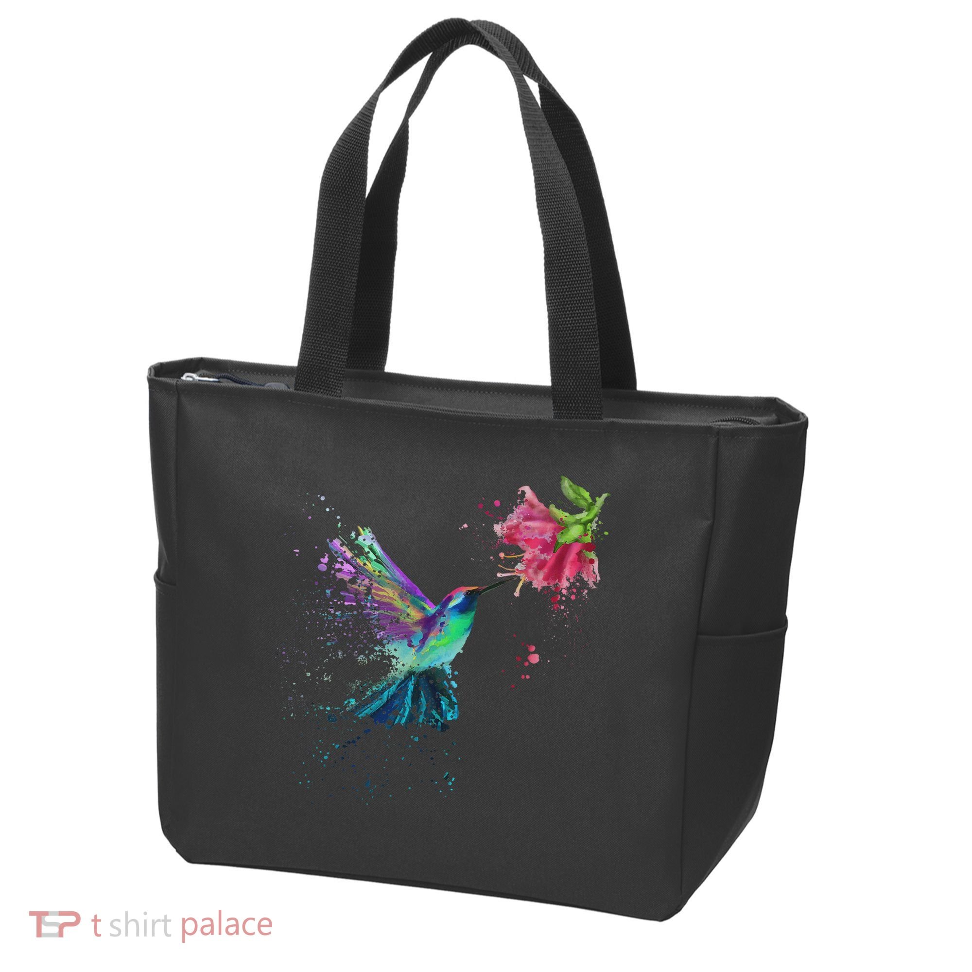 Hummingbird And Flower Bird Watcher Hummingbird Lover Tote Bag