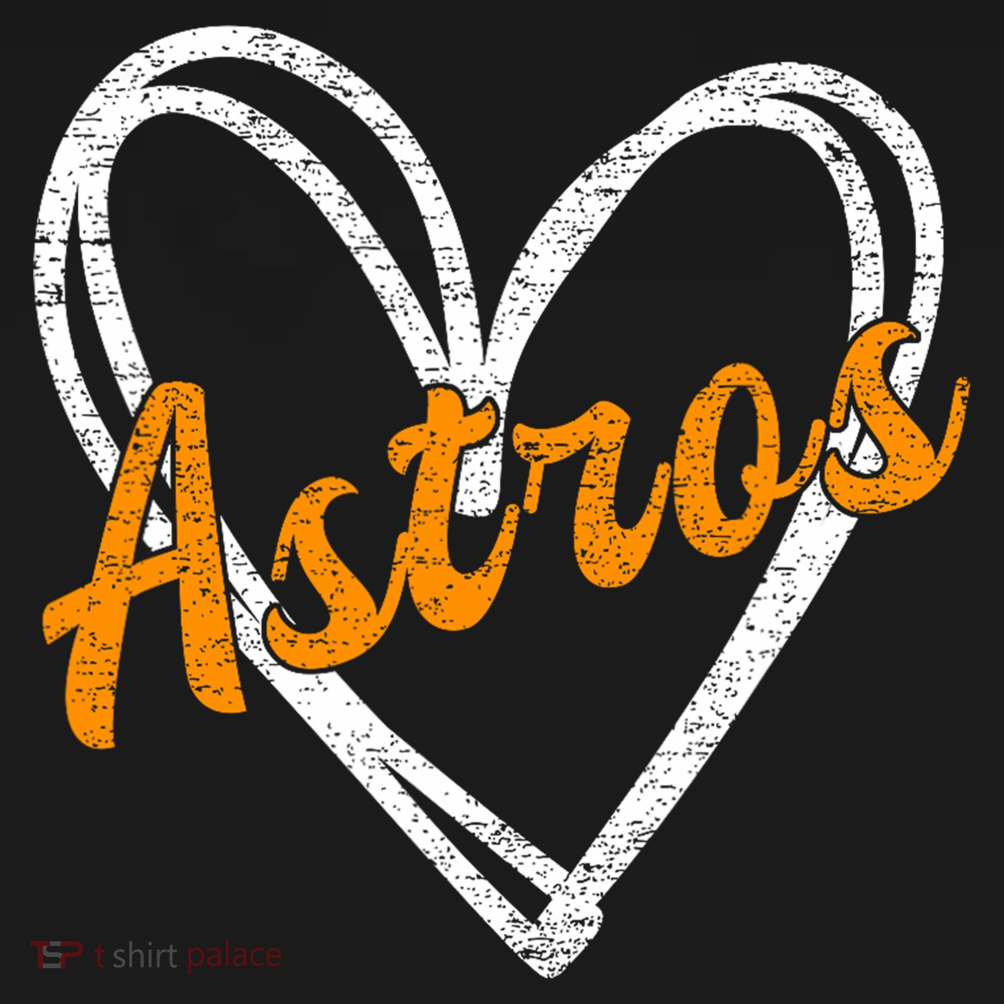 Heartfelt Astros Fan Women's Hoodie