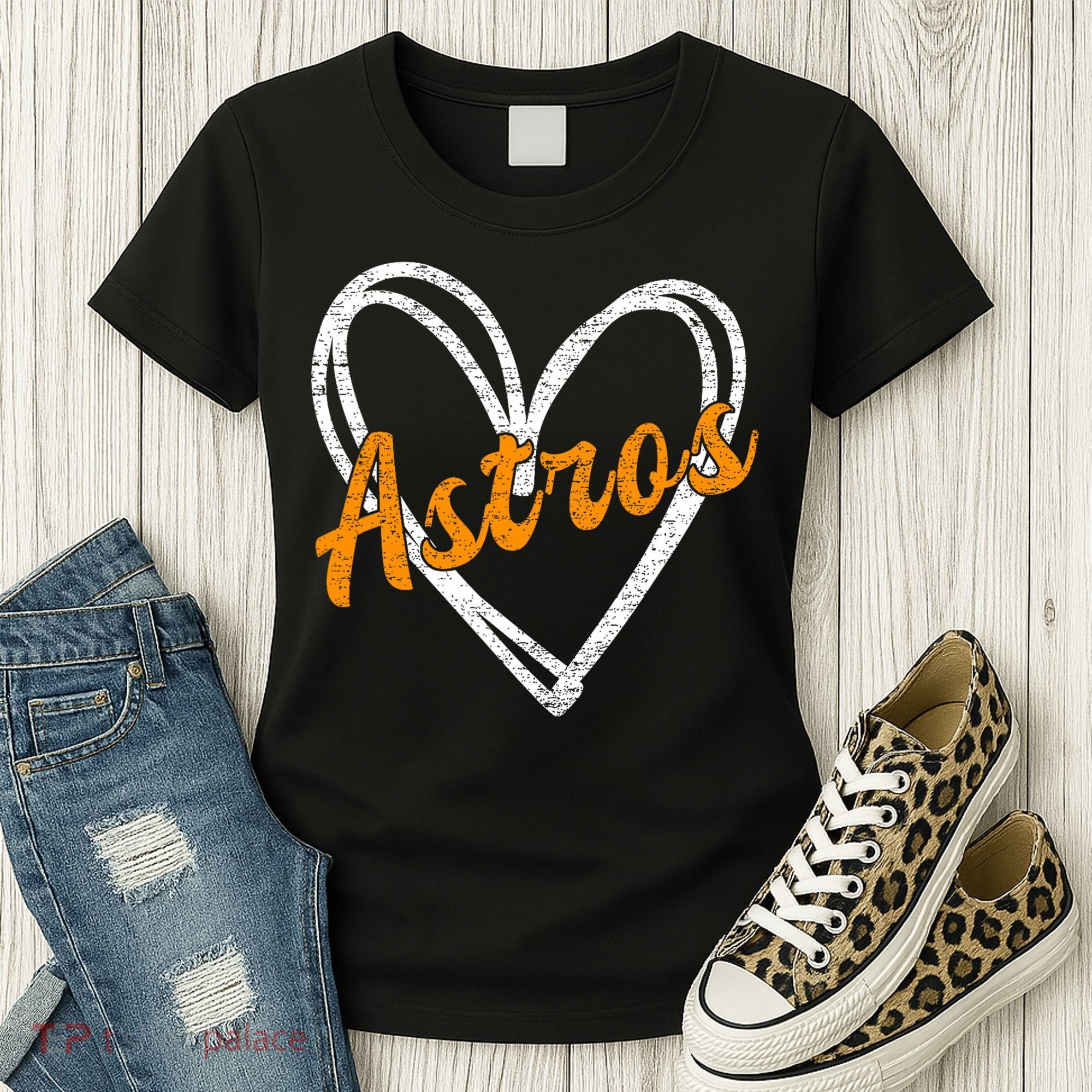 Heartfelt Astros Fan Women's T-Shirt