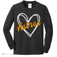 Heartfelt Astros Fan Kids Long Sleeve Shirt thumb 0