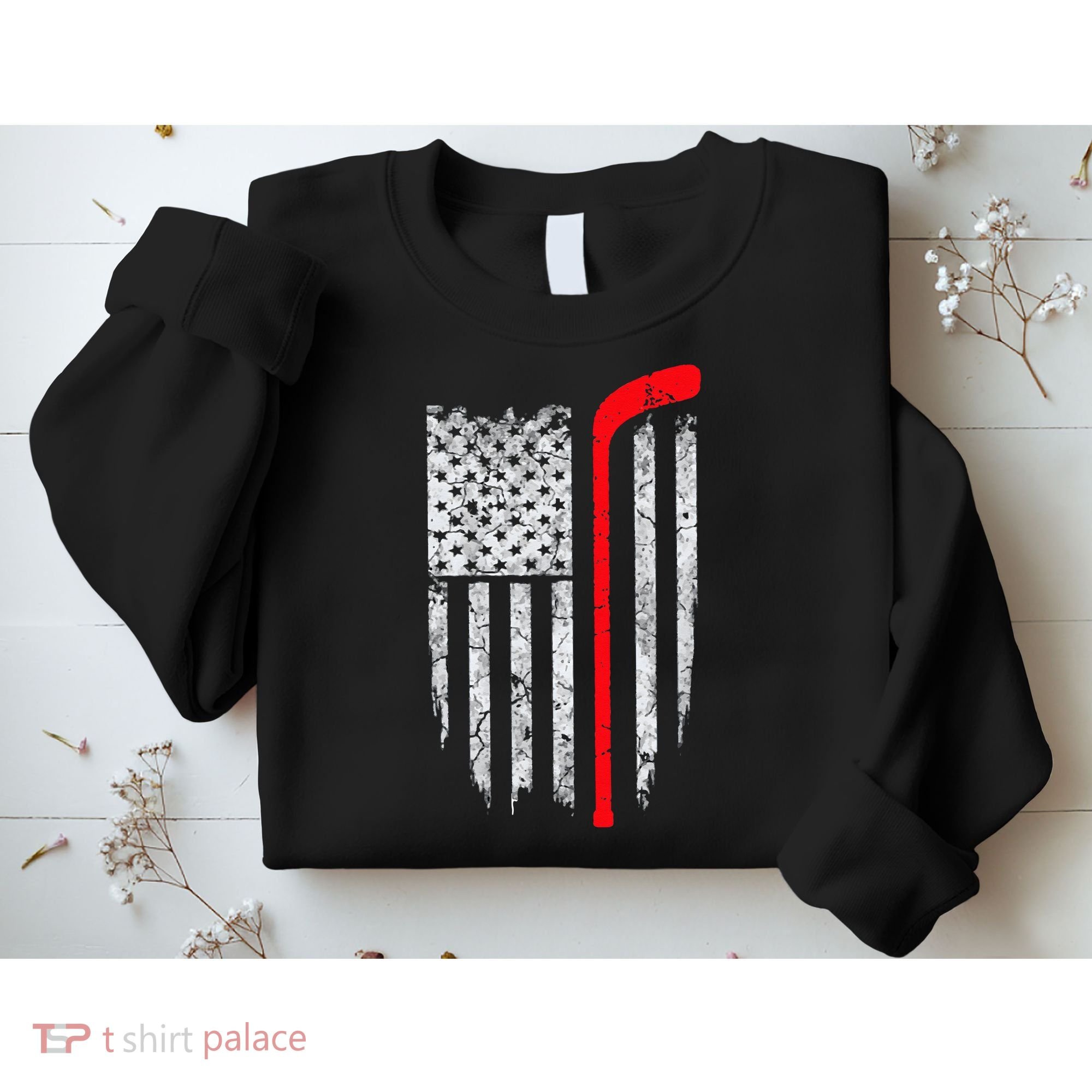 Hockey American Flag Hockey Sweatshirt