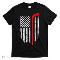 Hockey American Flag Hockey T-Shirt thumb 0