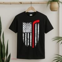 Hockey American Flag Hockey T-Shirt thumb 2