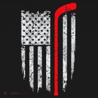 Hockey American Flag Hockey Women's Hoodie thumb 2