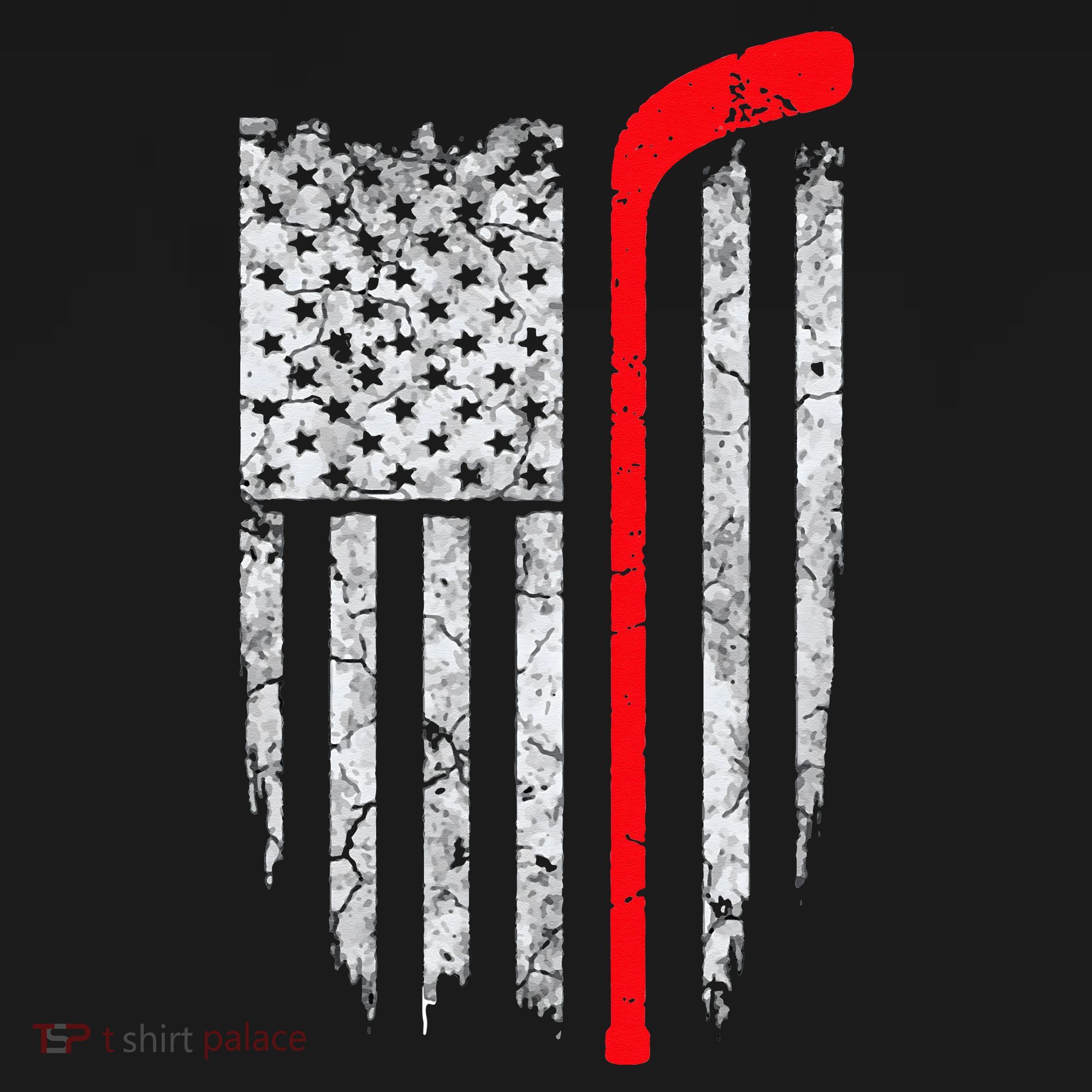 Hockey American Flag Hockey Women's Hoodie