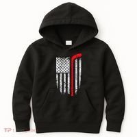 Hockey American Flag Hockey Kids Hoodie thumb 0