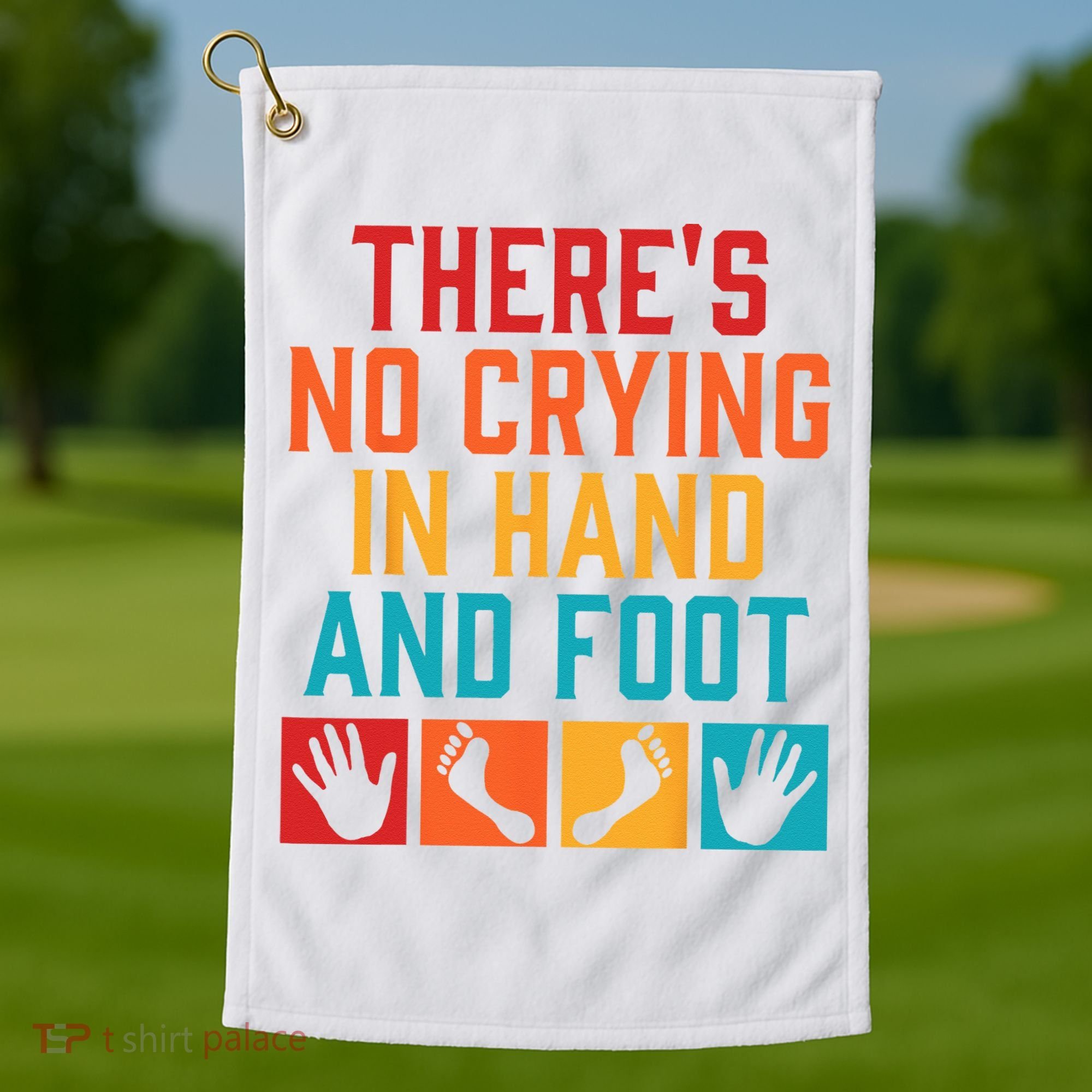 Hand And Foot Card Game Funny Hand And Foot Game Golf Towel