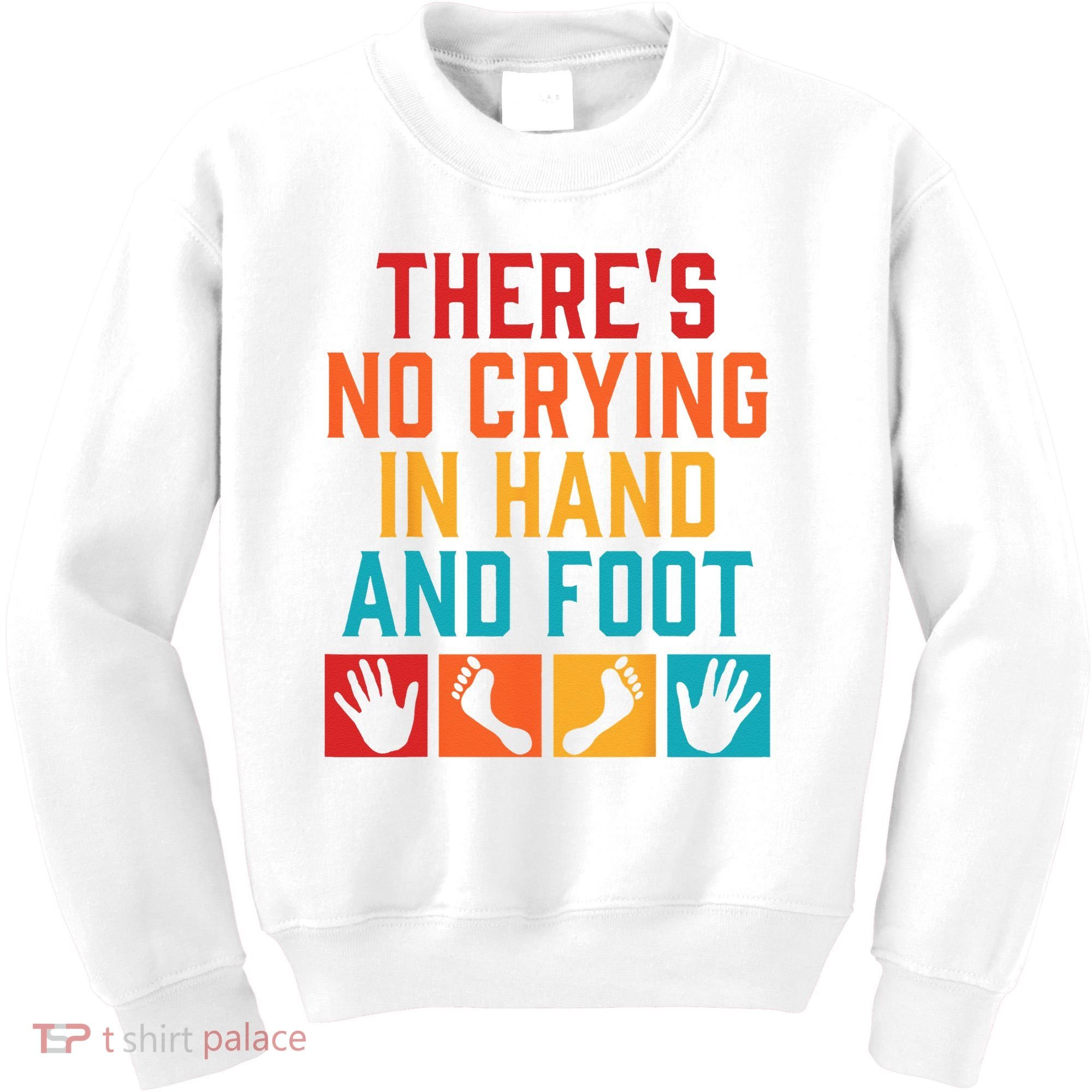 Hand And Foot Card Game Funny Hand And Foot Game Kids Sweatshirt
