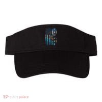 Hawaii American Flag Pride Landscape Surfer Patriotic Gift Visor thumb 0