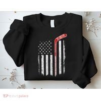 Hockey American Flag  Hockey Flag  Sweatshirt thumb 2
