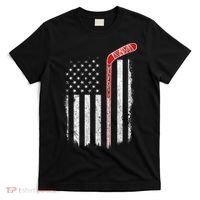 Hockey American Flag  Hockey Flag  T-Shirt thumb 0