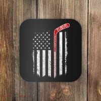 Hockey American Flag  Hockey Flag  Coaster thumb 0