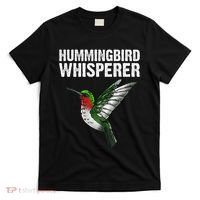 Hummingbird Art For Women Bird Watcher T-Shirt thumb 0