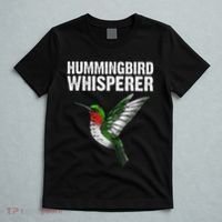 Hummingbird Art For Women Bird Watcher T-Shirt thumb 5