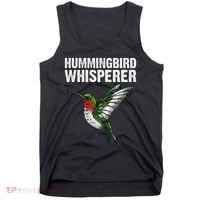 Hummingbird Art For Women Bird Watcher Tank Top thumb 0