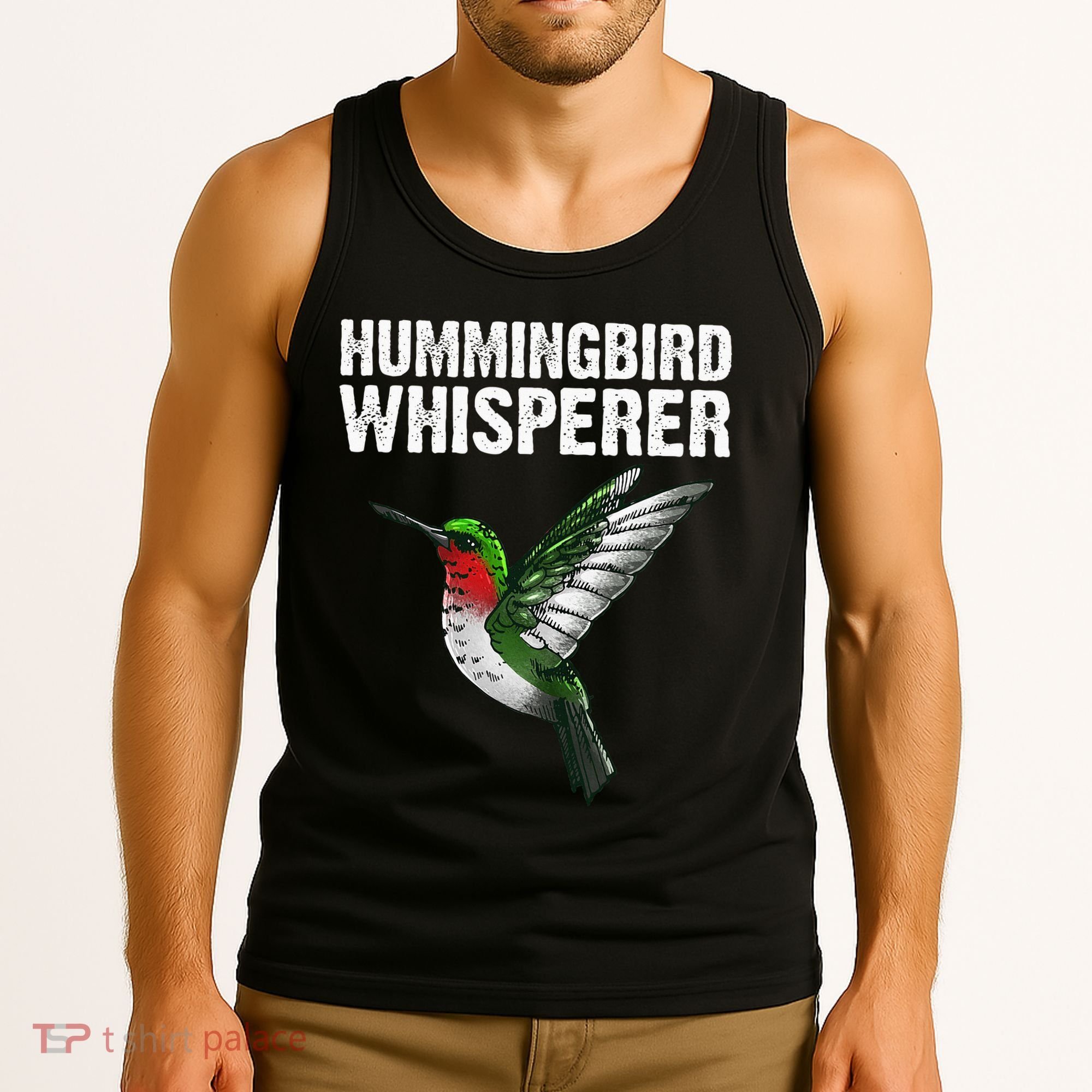 Hummingbird Art For Women Bird Watcher Tank Top