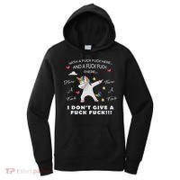 Here A Fuck There A Fuck Funny Dabbing Unicorn Women's Hoodie thumb 0