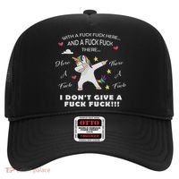 Here A Fuck There A Fuck Funny Dabbing Unicorn Hat thumb 0