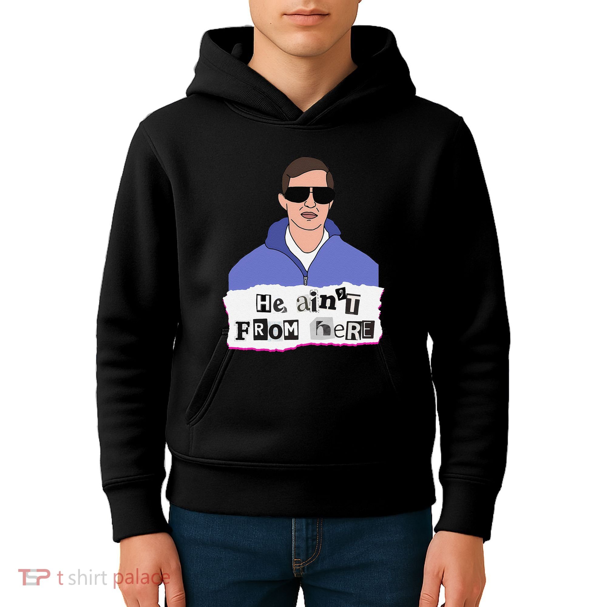 He AinT From Here Kids Hoodie
