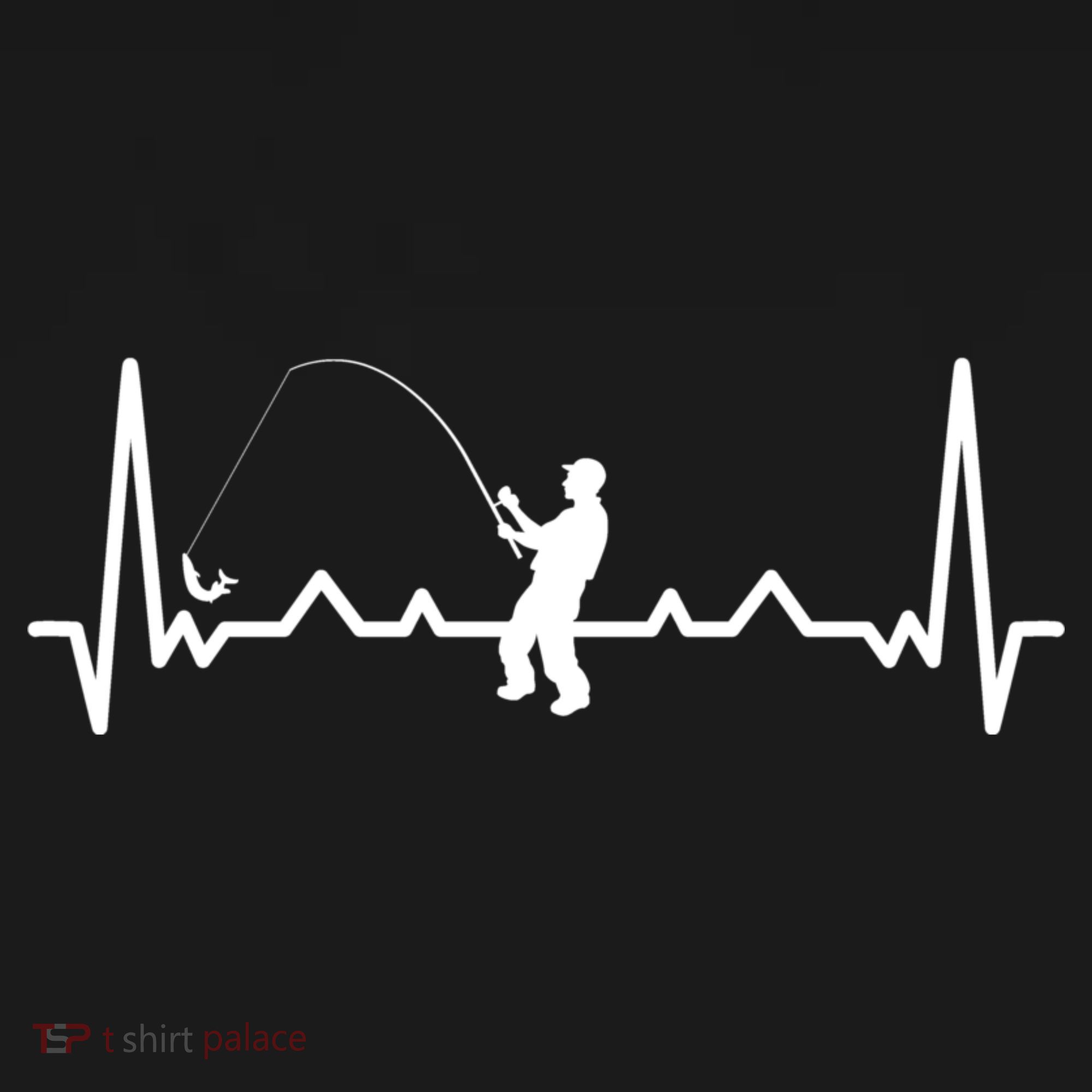 Heartbeat Angler Fishing Long Sleeve Shirt