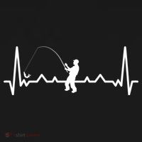 Heartbeat Angler Fishing T-Shirt thumb 7
