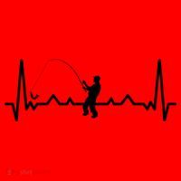 Heartbeat Angler Fishing Santa Hat thumb 1
